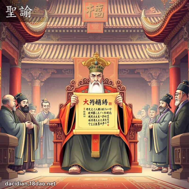 聖諭 - 國語大辭典配圖
