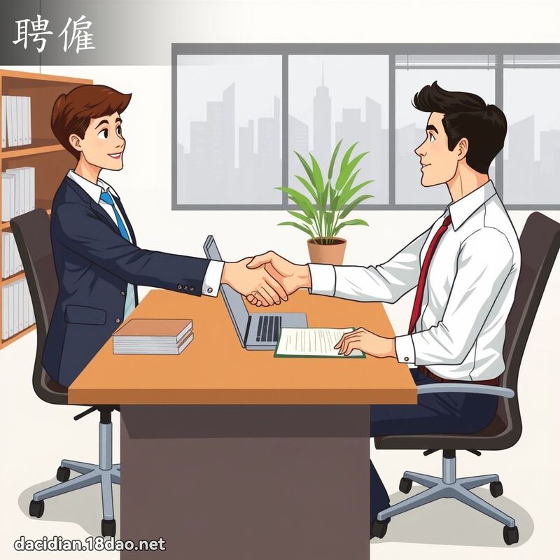 聘僱 - 國語大辭典配圖