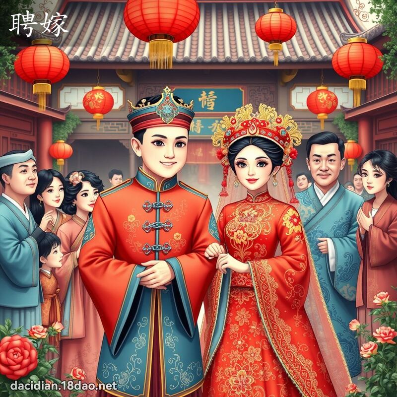 聘嫁 - 國語大辭典配圖