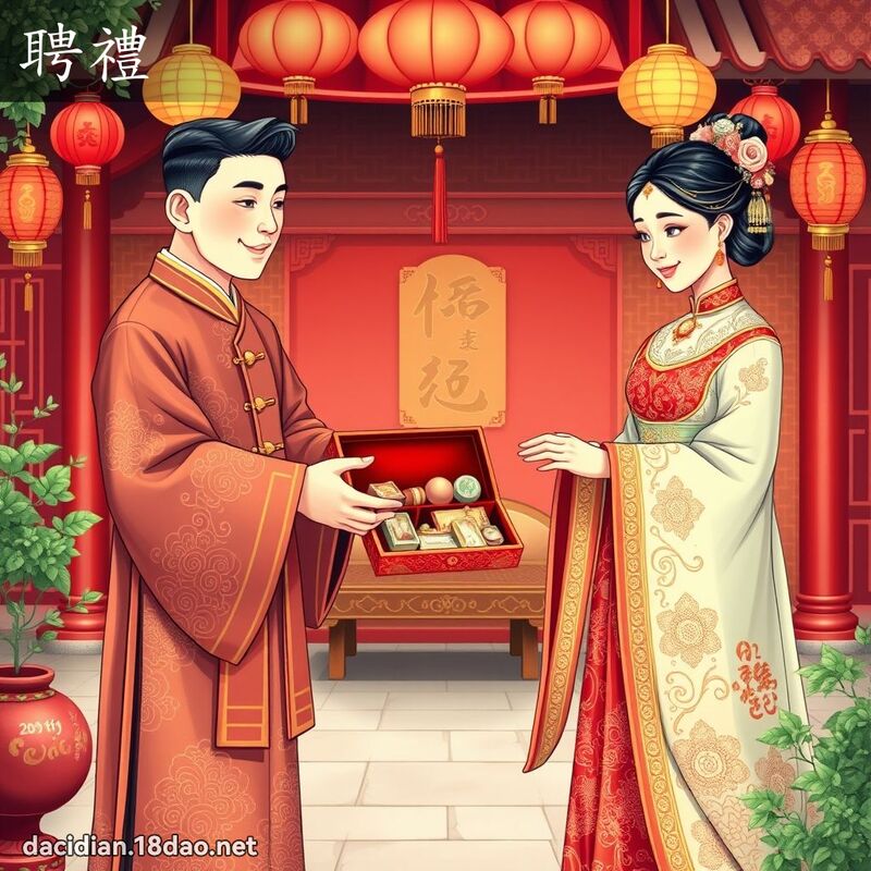 聘禮 - 國語大辭典配圖