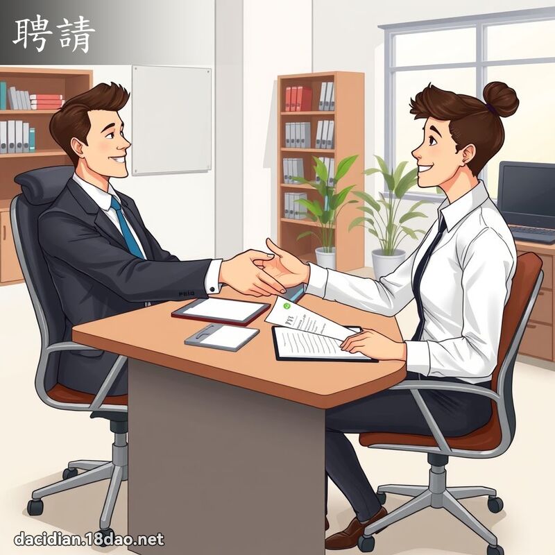 聘請 - 國語大辭典配圖
