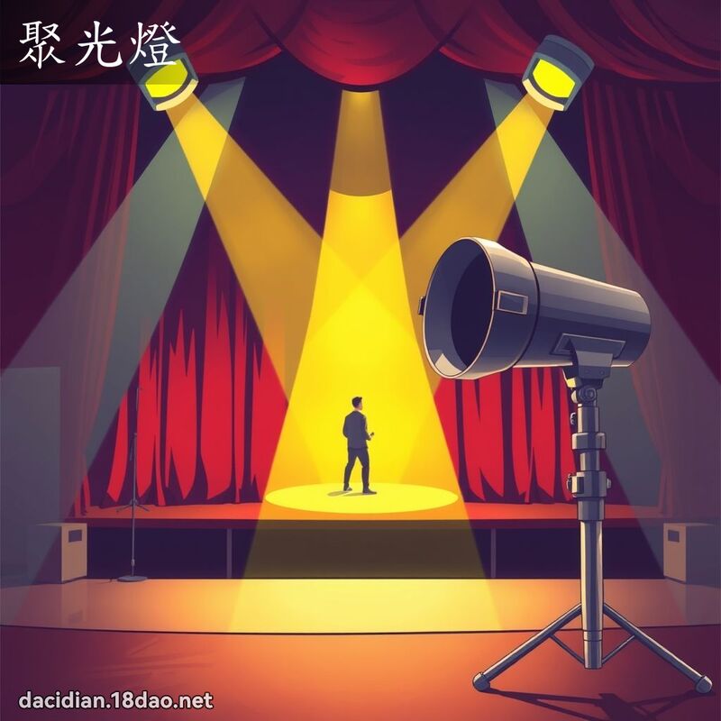 聚光燈 - 國語大辭典配圖