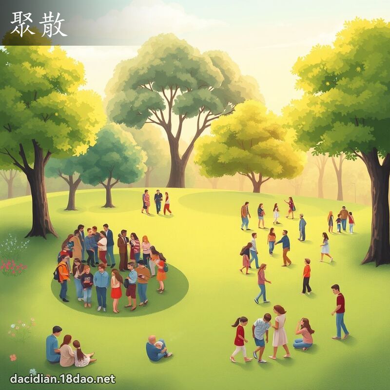 聚散 - 国语大辞典配图