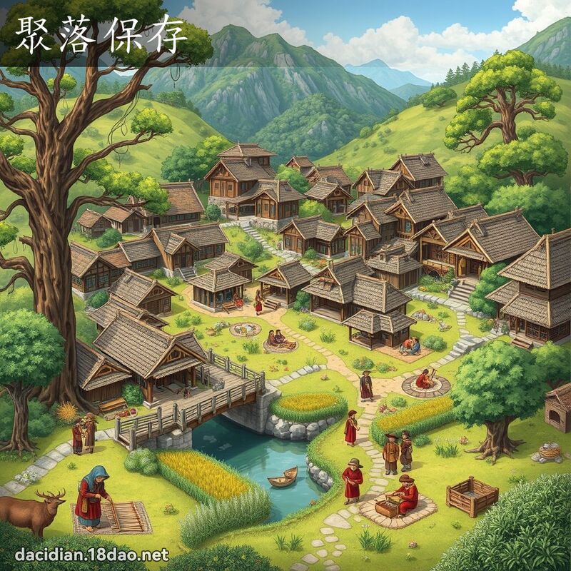聚落保存 - 國語大辭典配圖
