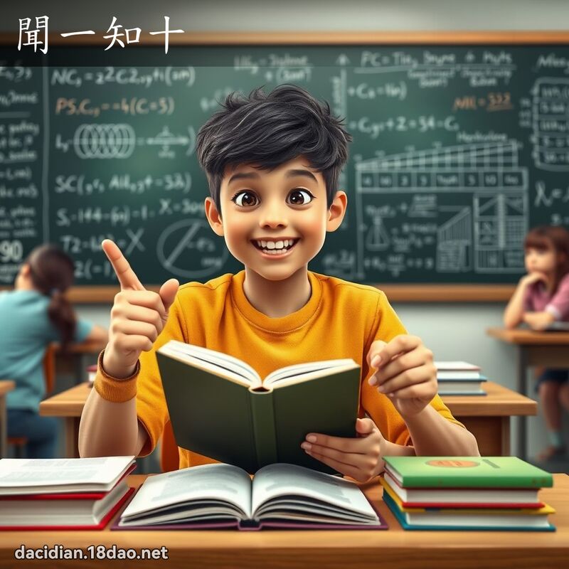 闻一知十 - 国语大辞典配图