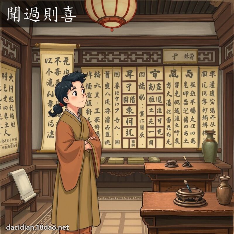 聞過則喜 - 國語大辭典配圖