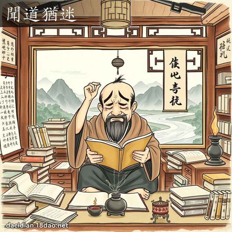 聞道猶迷 - 國語大辭典配圖
