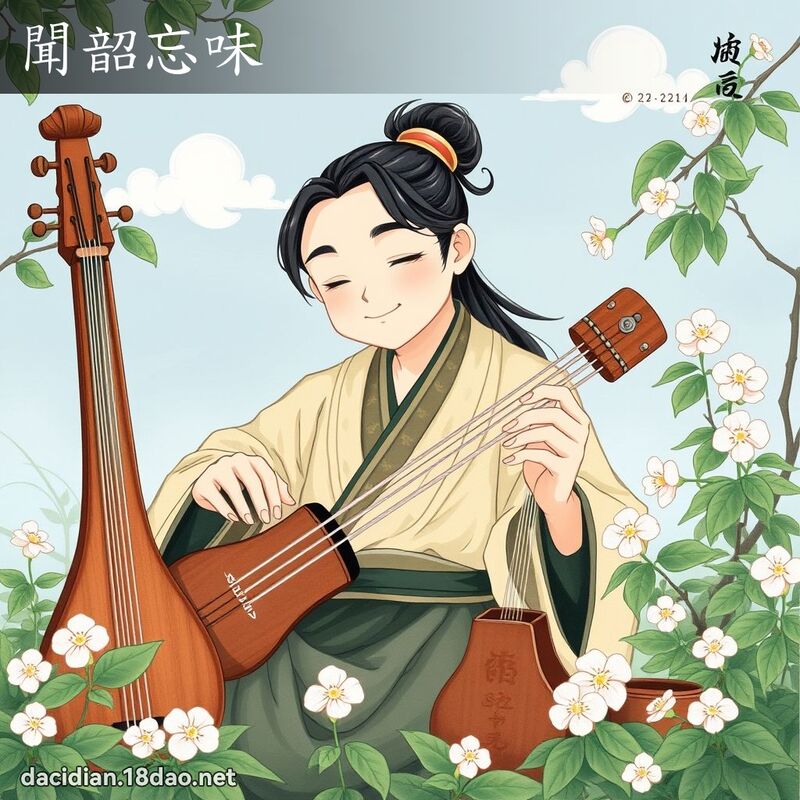 聞韶忘味 - 國語大辭典配圖
