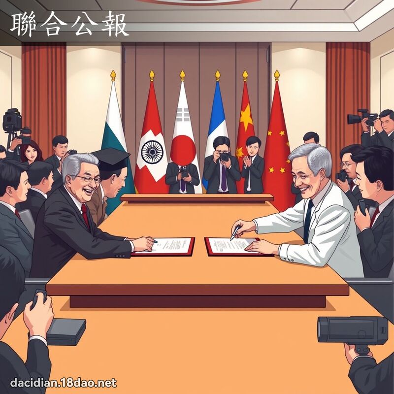 联合公报 - 国语大辞典配图