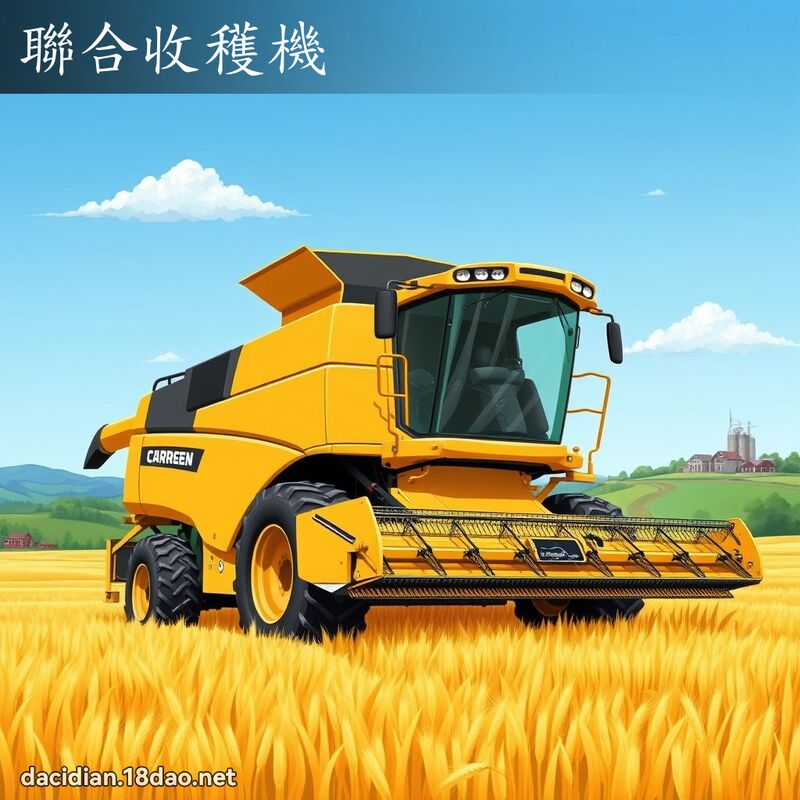 聯合收穫機 - 國語大辭典配圖