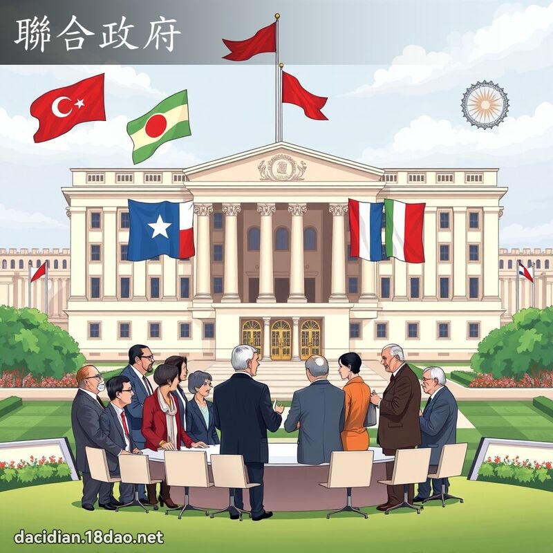 聯合政府 - 國語大辭典配圖