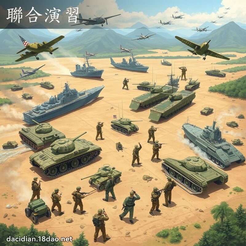 联合演习 - 国语大辞典配图