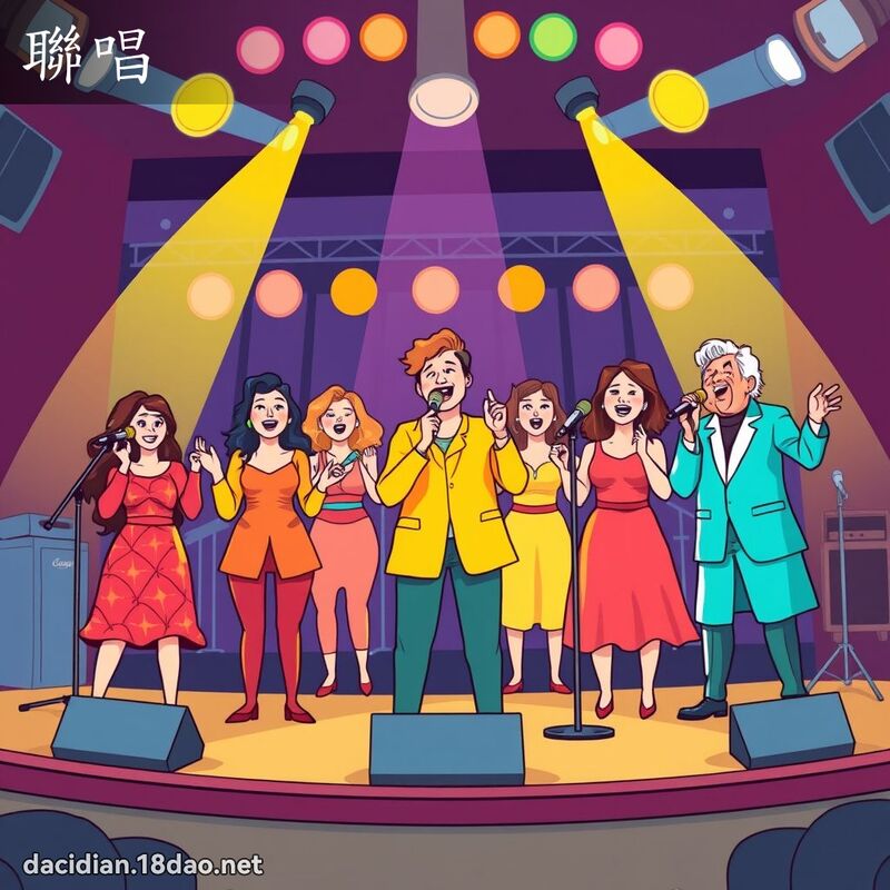 聯唱 - 國語大辭典配圖