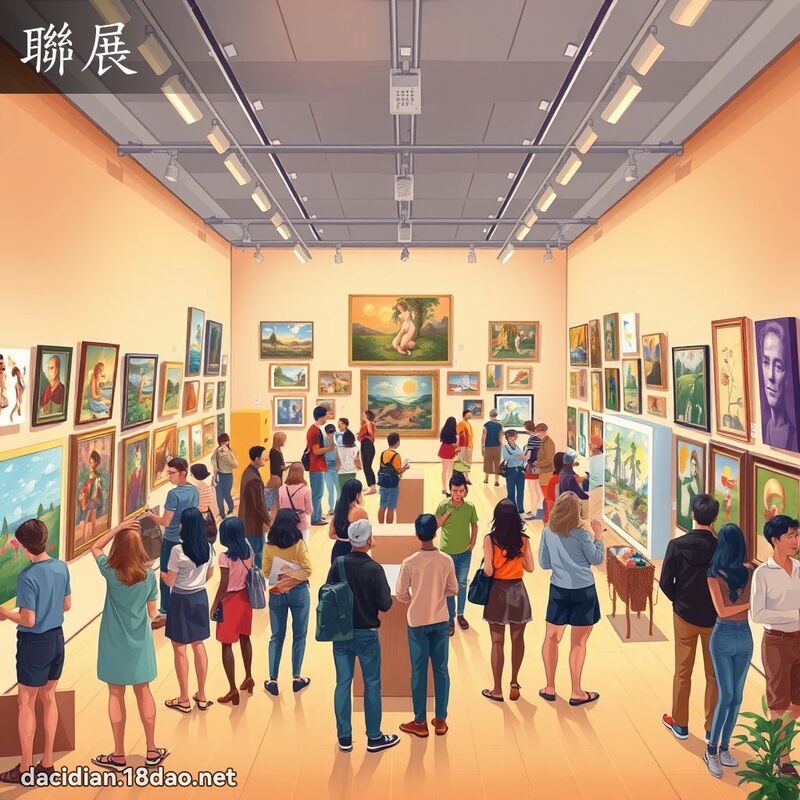 聯展 - 國語大辭典配圖