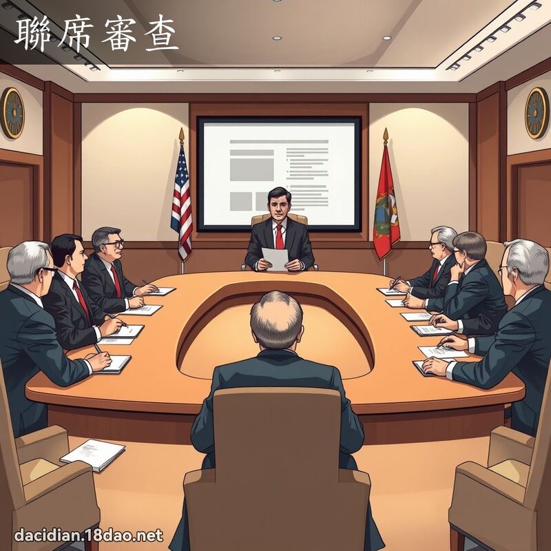 聯席審查 - 國語大辭典配圖