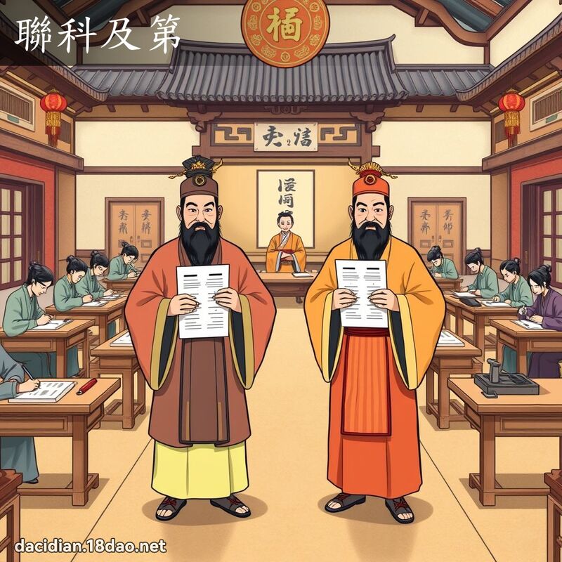 聯科及第 - 國語大辭典配圖