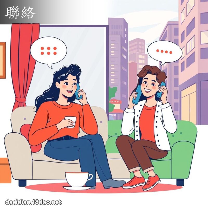 聯絡 - 國語大辭典配圖