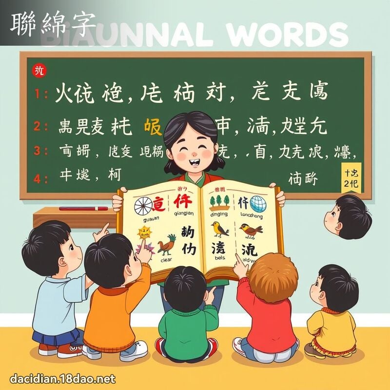 聯綿字 - 國語大辭典配圖