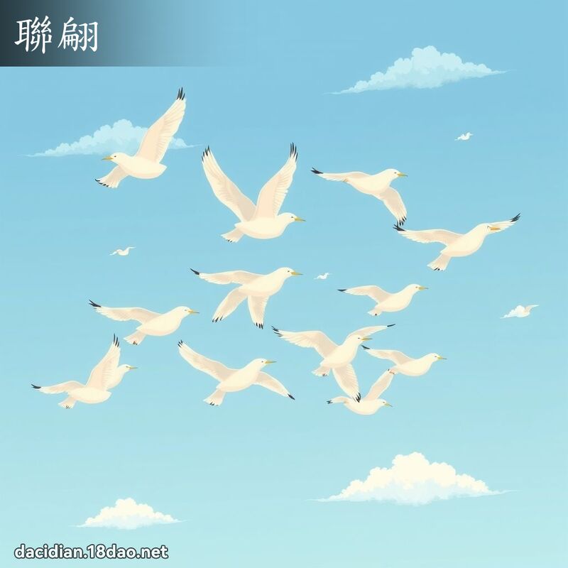 联翩 - 国语大辞典配图