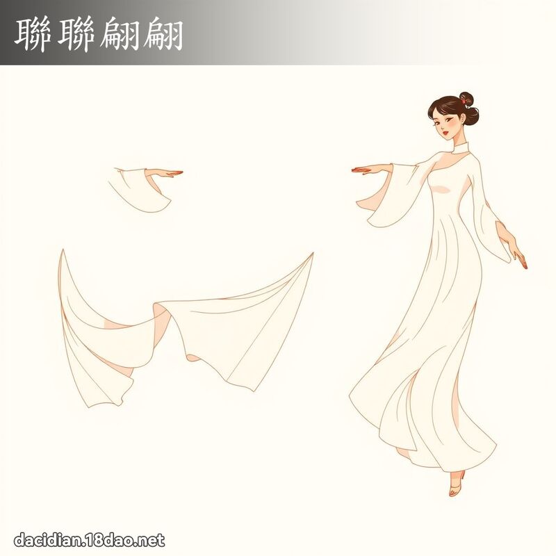 聯聯翩翩 - 國語大辭典配圖
