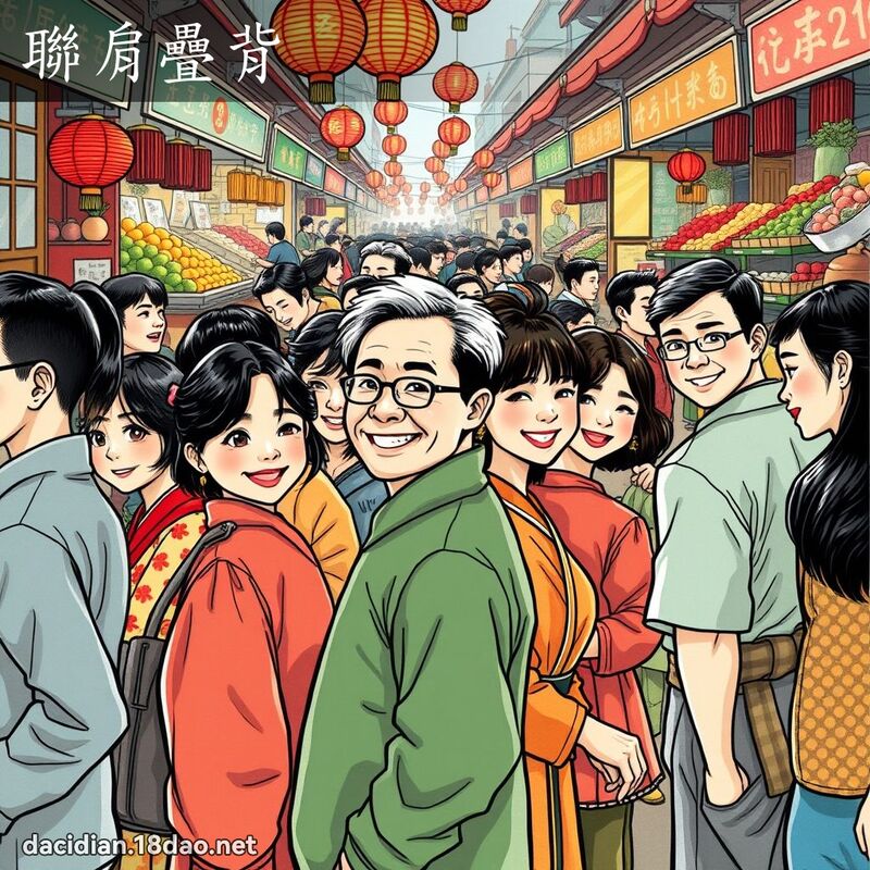 联肩叠背 - 国语大辞典配图