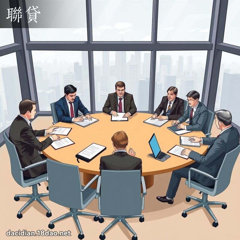 聯貸 - 國語大辭典配圖