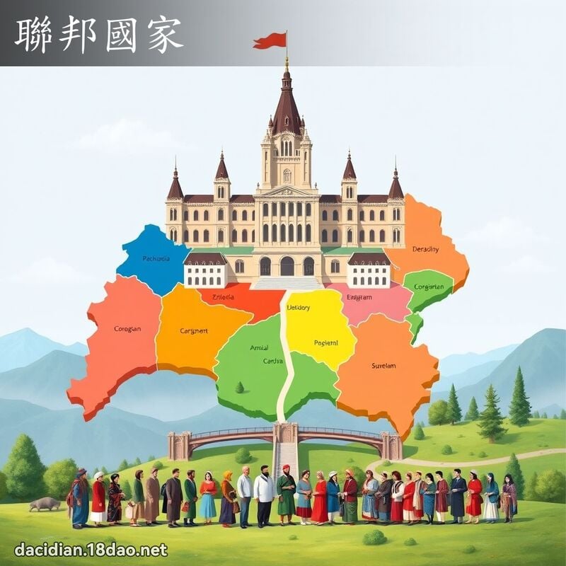 聯邦國家 - 國語大辭典配圖