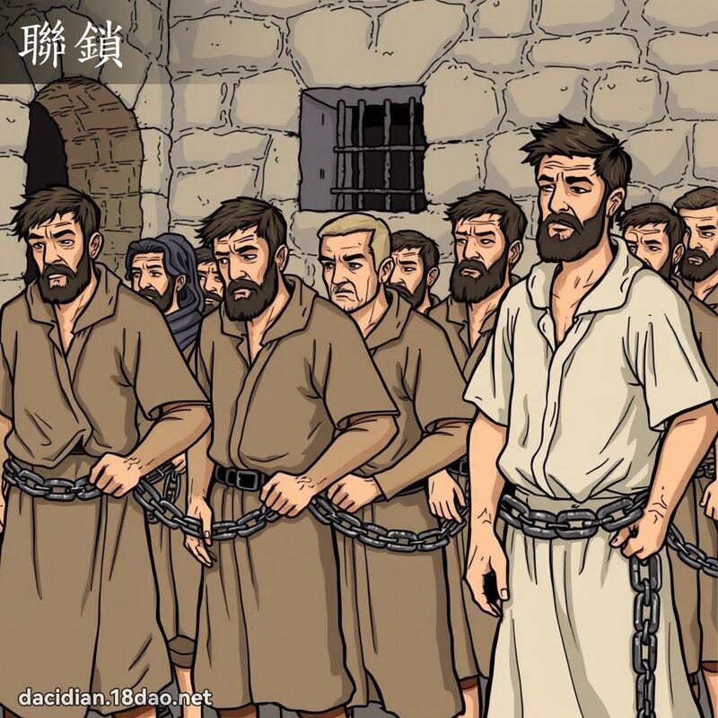 聯鎖 - 國語大辭典配圖