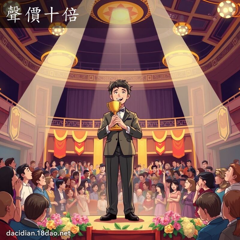 聲價十倍 - 國語大辭典配圖