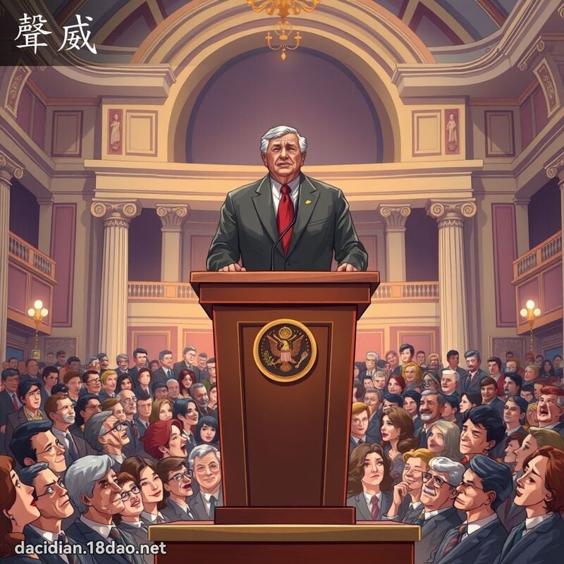 聲威 - 國語大辭典配圖