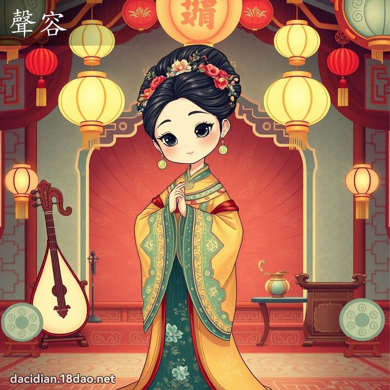 聲容 - 國語大辭典配圖