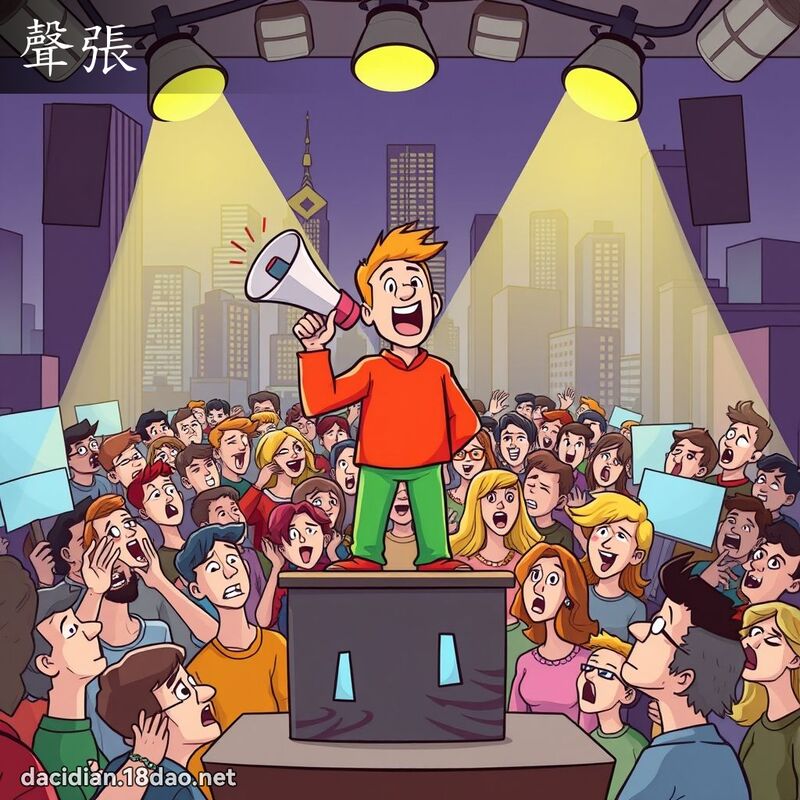 聲張 - 國語大辭典配圖