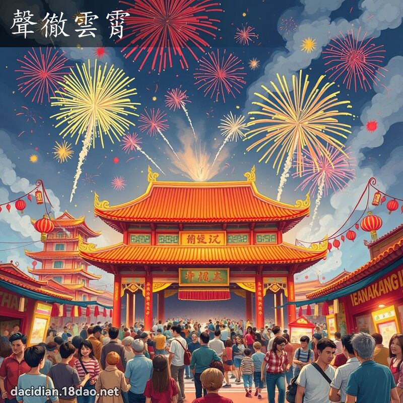 聲徹雲霄 - 國語大辭典配圖