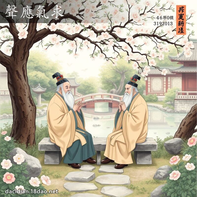 聲應氣求 - 國語大辭典配圖