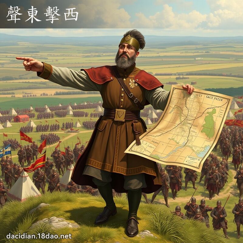 声东击西 - 国语大辞典配图