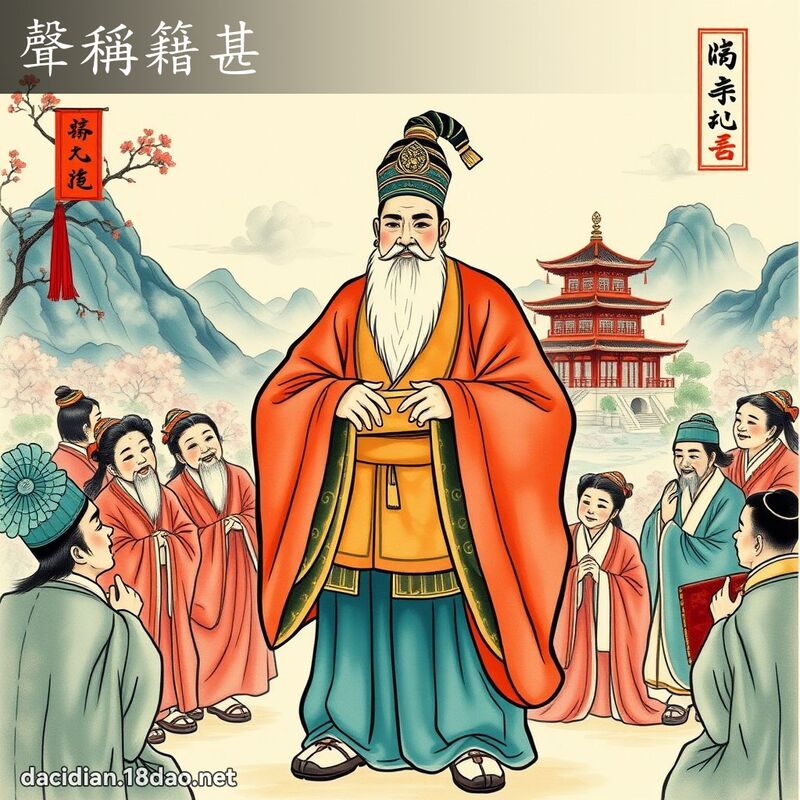 聲稱籍甚 - 國語大辭典配圖