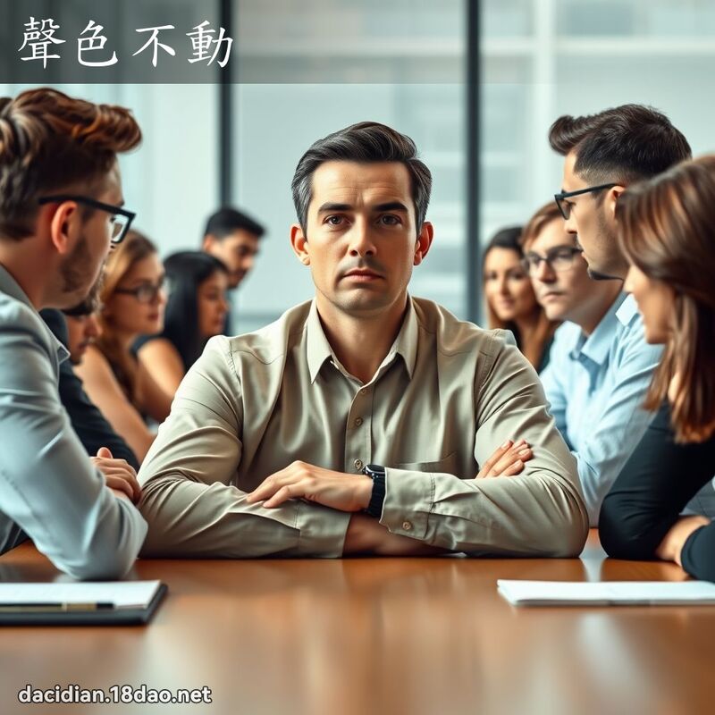 声色不动 - 国语大辞典配图