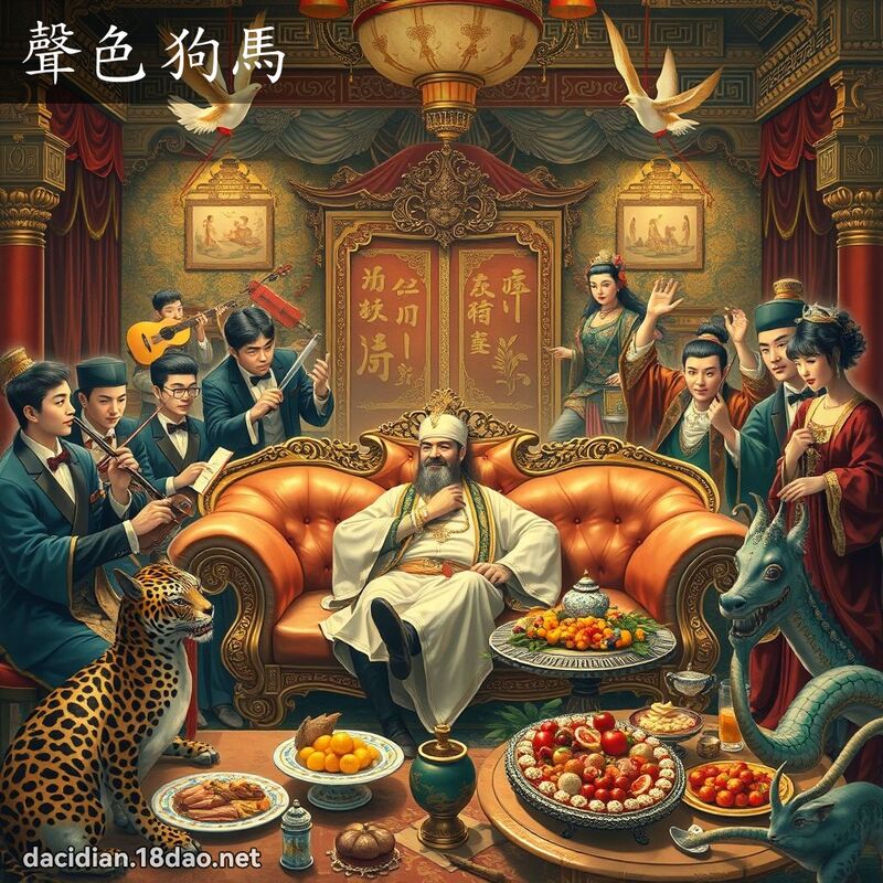 聲色狗馬 - 國語大辭典配圖