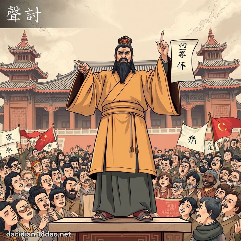 声討 - 国语大辞典配图