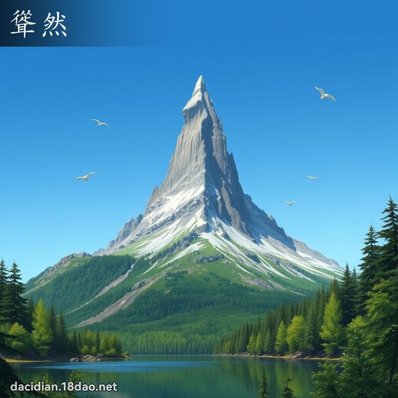 聳然 - 國語大辭典配圖