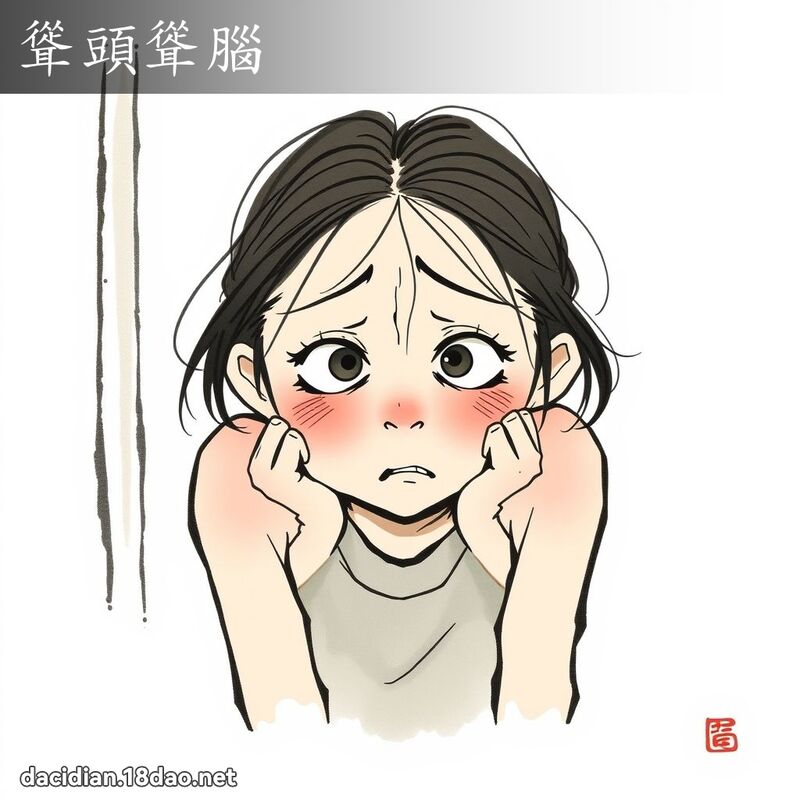 耸头耸脑 - 国语大辞典配图