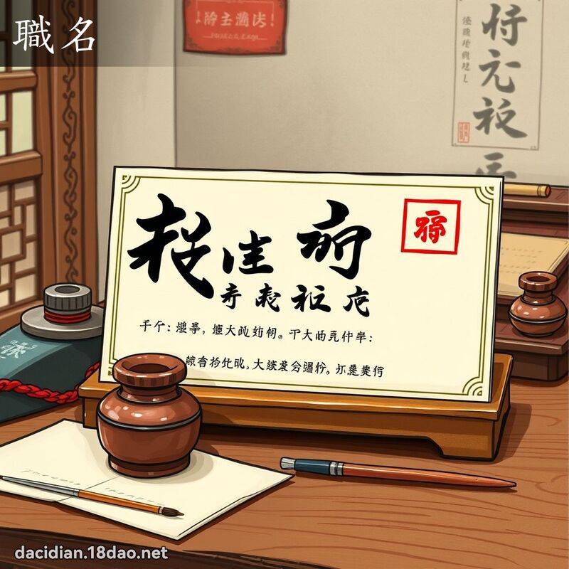 职名 - 国语大辞典配图