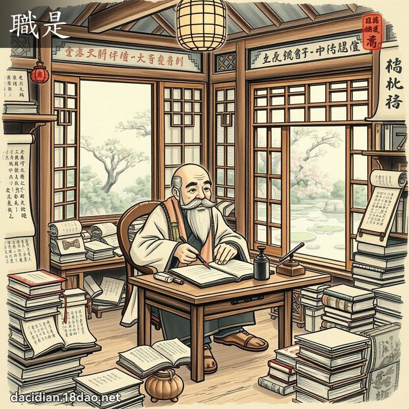 職是 - 國語大辭典配圖