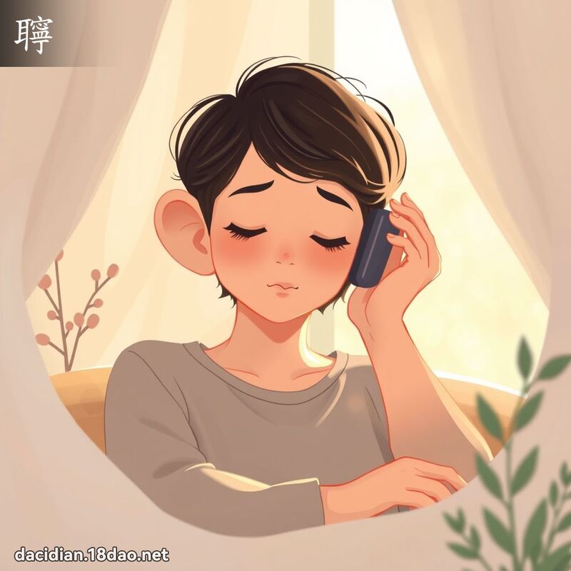 聹 - 國語大辭典配圖