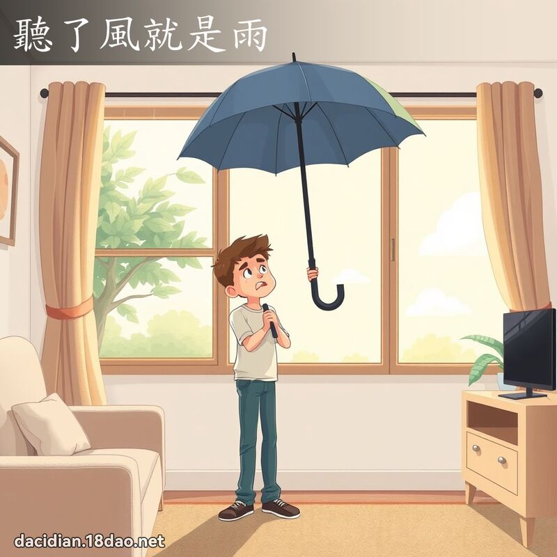 聽了風就是雨 - 國語大辭典配圖