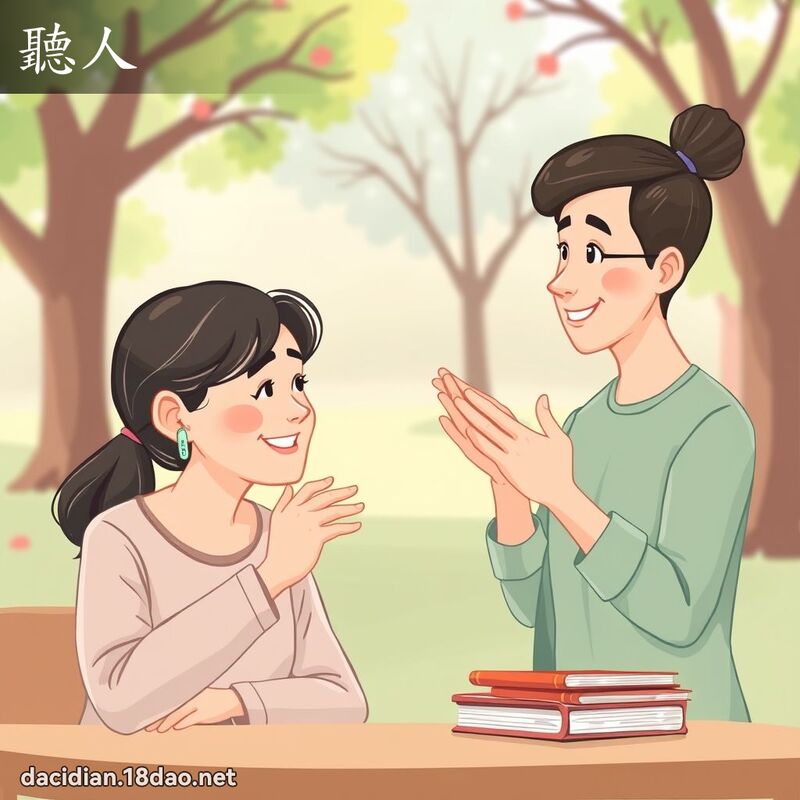聽人 - 國語大辭典配圖