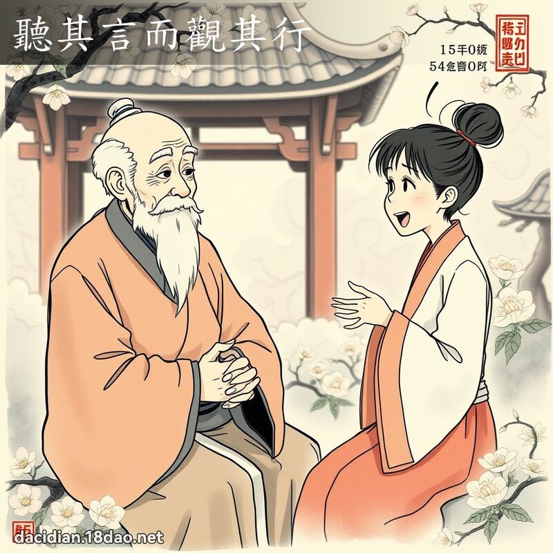 聽其言而觀其行 - 國語大辭典配圖
