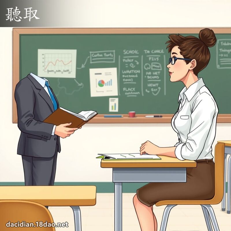 聽取 - 國語大辭典配圖