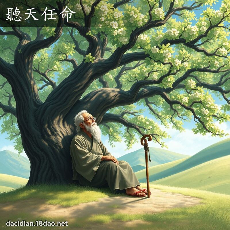 听天任命 - 国语大辞典配图