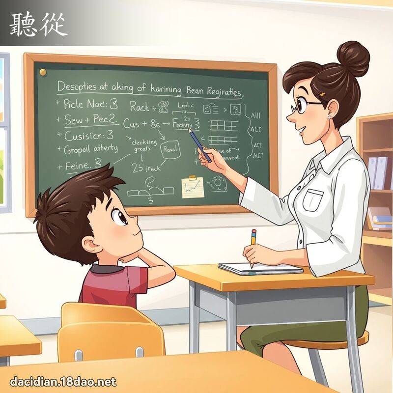 聽從 - 國語大辭典配圖
